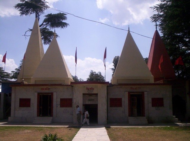 Temple at top