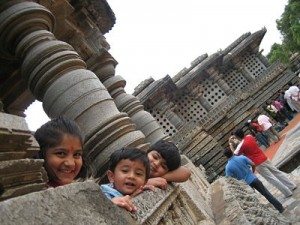 kids having fun and enjoying