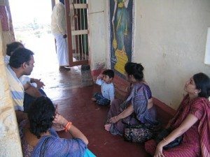 sitting in Ramar Padam temple
