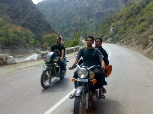 Amritpal and Arun on Bullet, Randy on CBZ
