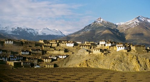 Kibber village. Source: sapru@flickr