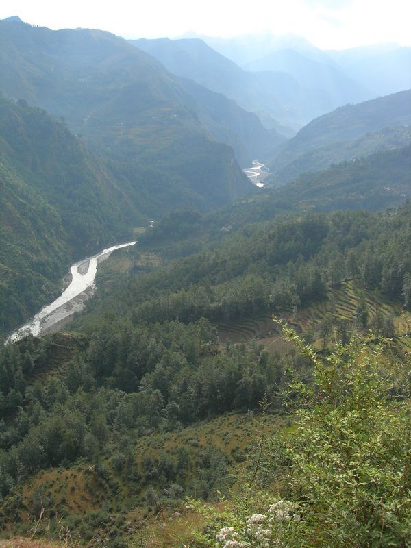 View of Gauri Ganga from Munsiyari