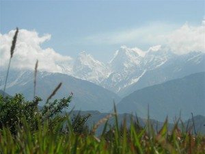 Panchachuli peaks from NandaDevi Temple, Munsiyari
