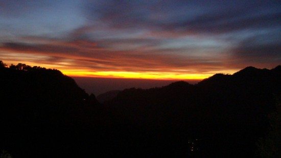 Sunset in Nainital