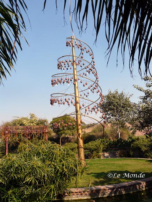 The tall wind chime.
