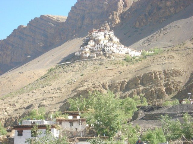 Kye Monastery on top of a hill