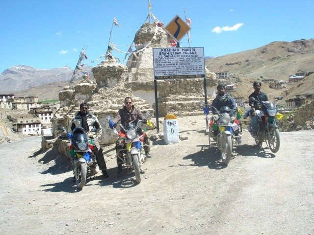 Kibber, our destination of the ride
