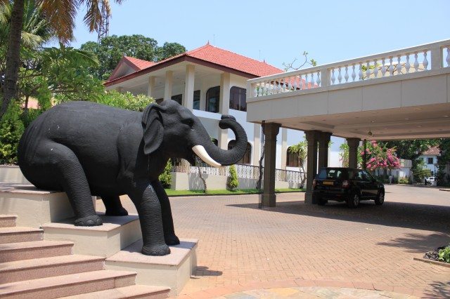 Elephant... Welcoming us at Taj Malabar