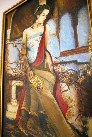 Beautiful Lady - painted by the hostess 