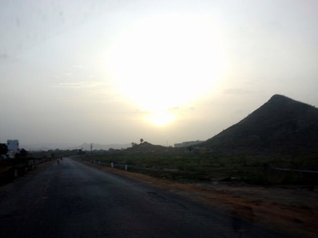 Catching the sunrise outside Udaipur.