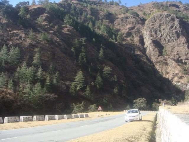 Linea against the huge mountain green Linea against the huge mountain green