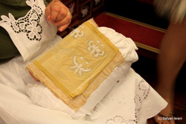 PIC 14 - Live demo of lace-making at Burano island