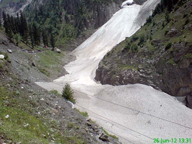 one glacier in route