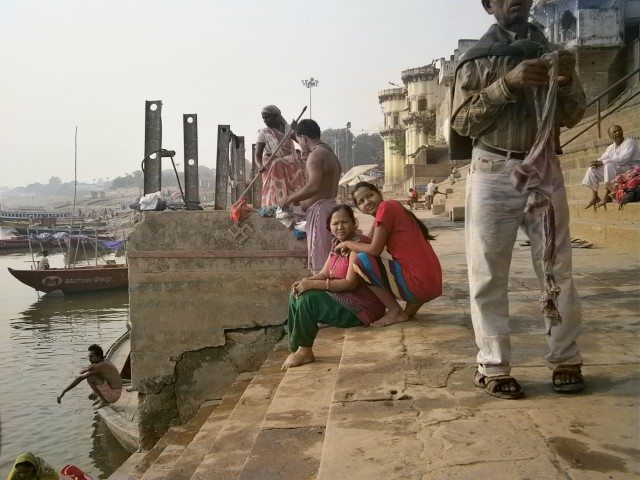 गंगा माँ के शिवाला घाट पर 