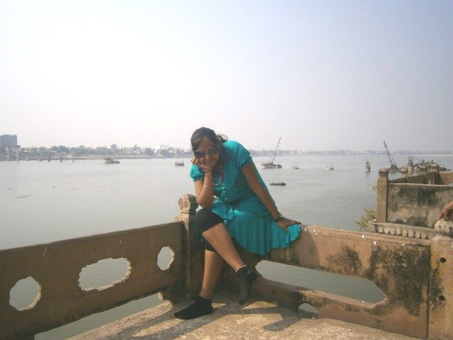 रामनगर फोर्ट से दिखाई देता गंगा का स्वरुप 