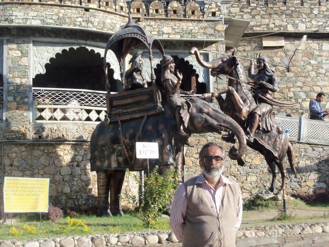 Yours truly being photographed