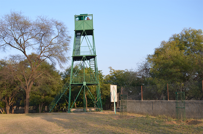 One watch tower, out of four