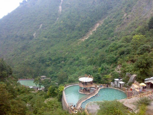 View of resort from Kempty waterfall