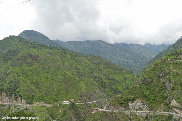 Amazing route through the mountains