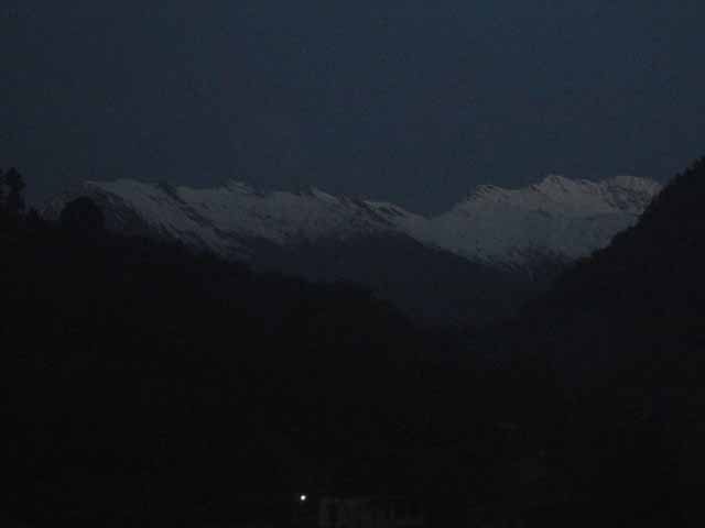Early Morning View of the peaks