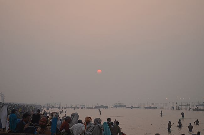 Holy dip in the morning