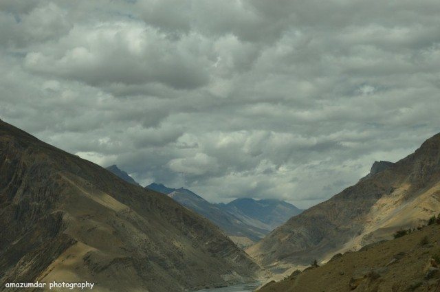 On the way to Dhankar Monastery
