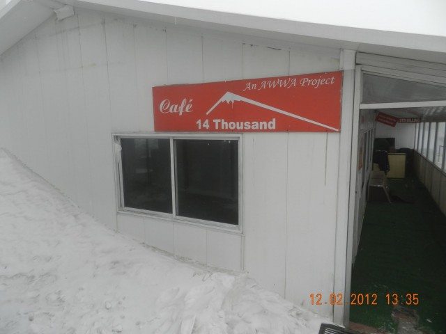 Cafe run by Indian Army at Natula