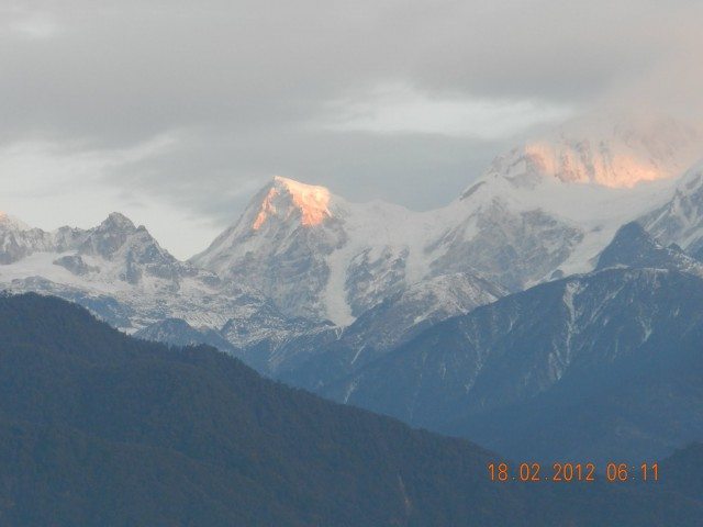 View of Kanchenjunga at Sunrise from Pelling