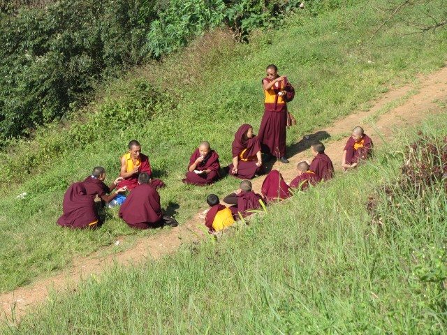The Tibetan group at Raja seat