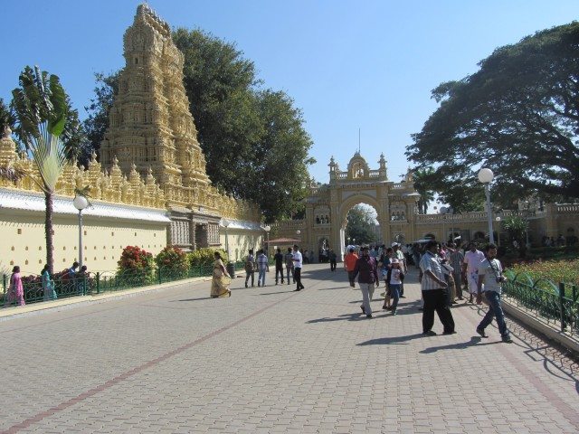 The temple inside the Mysore Palace Complex