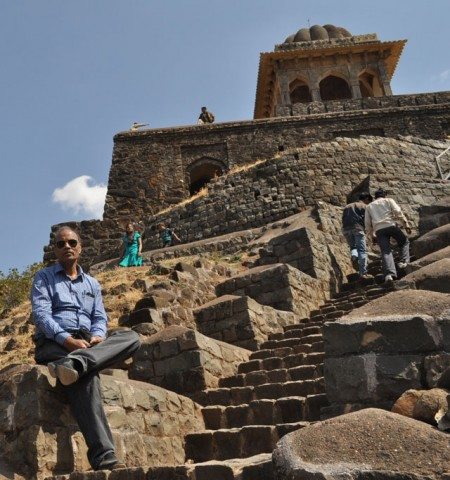 Stairs to the Burj of Rupmati Pavillion