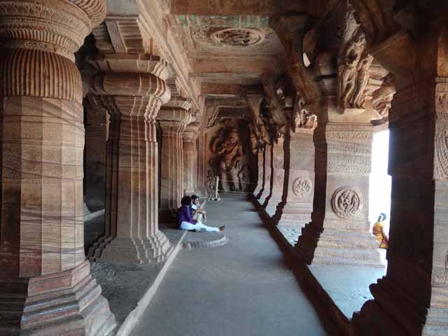 Cave 3 - Sculpted Pillars and Corbels