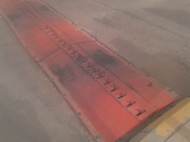 hese strips prevent wrong entry into a one-way road