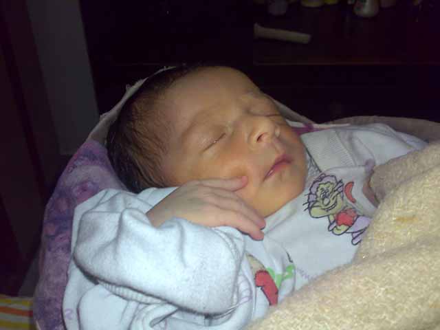 Pavani as a new born baby