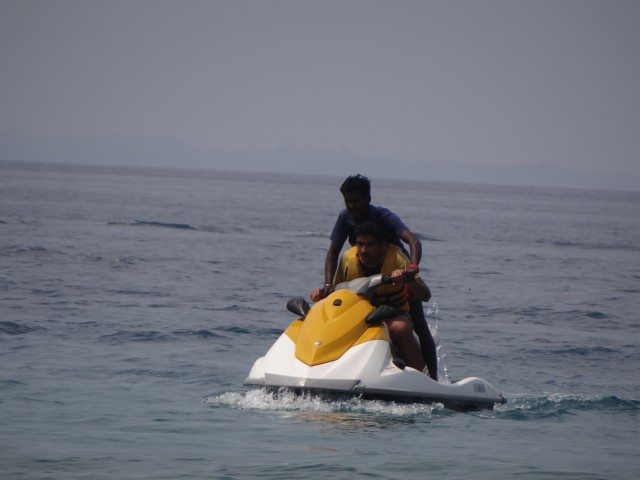 Trying our hand at jetskiing