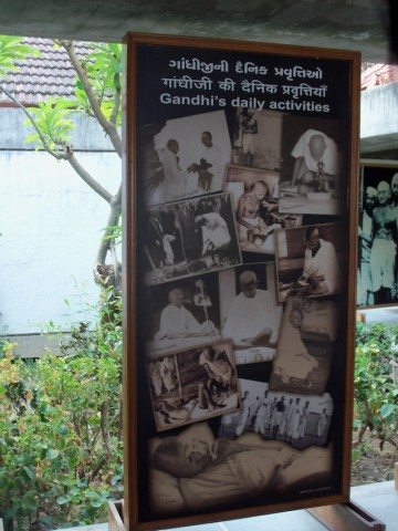 This is how you get a warm welcome at the entrance of Sabarmati Ashram.