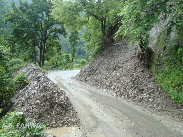 of course land sliding is common during mansoons