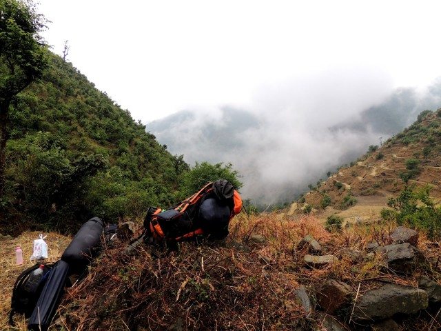 The trek started and in no time we were out of breaths