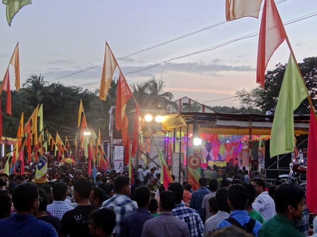 The DJ revving up the volumes and energy!