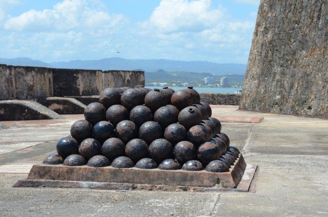 Cannonballs at Castillo San Felipe del Morro 
