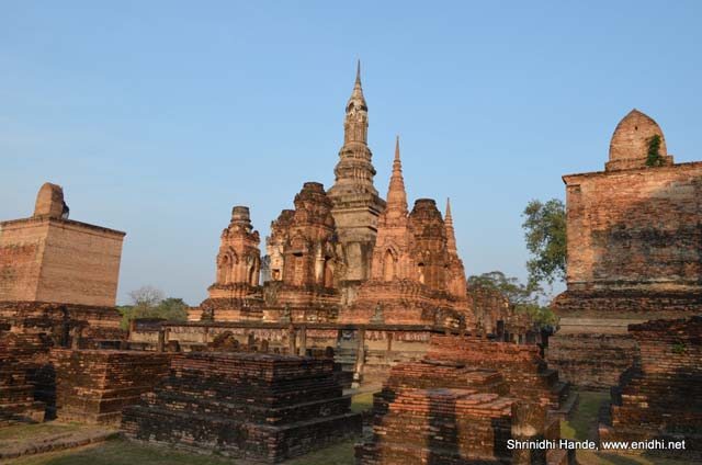 13th century temples at sukho thai