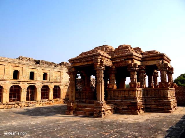 Padawali - Fortress Courtyard with Temple Mandap