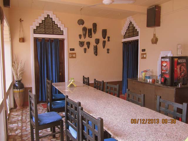 Dining area of hotel