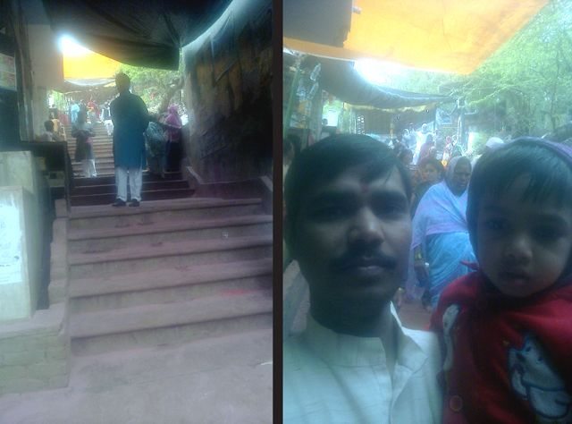 राधारानी जी के मंदिर की ओर जाने वाली सीढ़ियां.