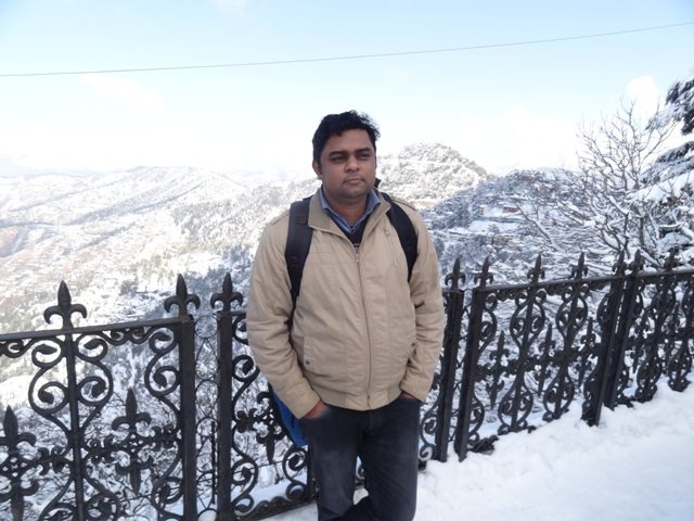 Valley view full of snow