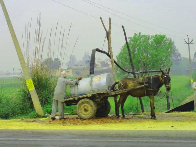  Supply of potable water is still carried out in Jhajjar through these types of mobile tankies