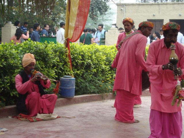 The group of folk artists is trying their level best to give you the pleasure of a nice holiday