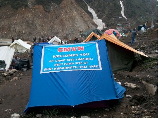 लिंचोली कैंप साइट।