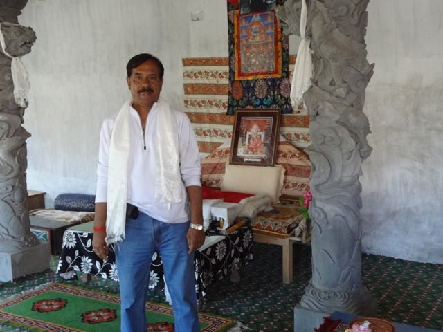 In the house of Head of Giu village