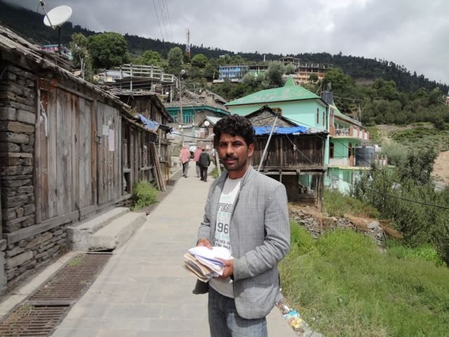 Local postman- my guide in Kalpa